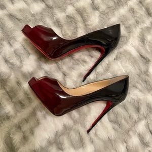 Christian Louboutin New Very Prive 120 Patent Degrade Size 36.5